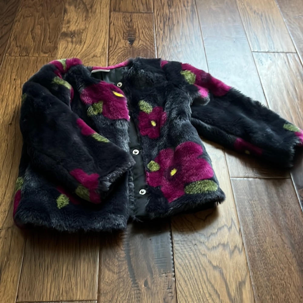 4T Fancy Faux Fur Coat